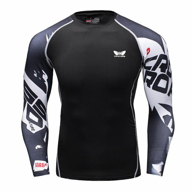 Men Long sleeve Bodybuilding Weight lifting
