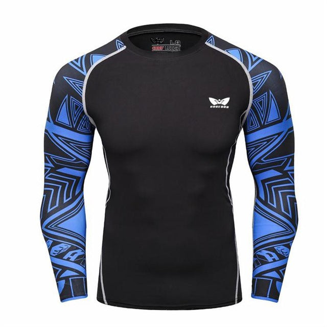Men Long sleeve Bodybuilding Weight lifting
