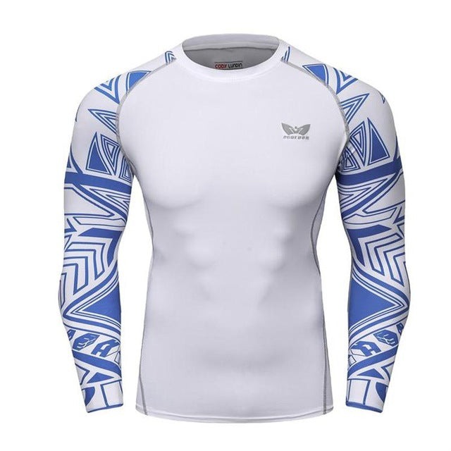 Men Long sleeve Bodybuilding Weight lifting