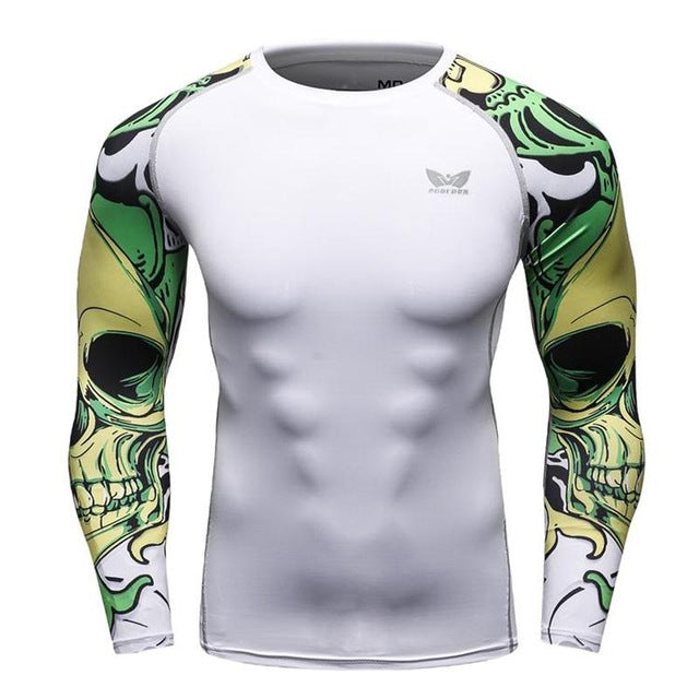Men Long sleeve Bodybuilding Weight lifting