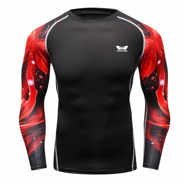 Men Long sleeve Bodybuilding Weight lifting