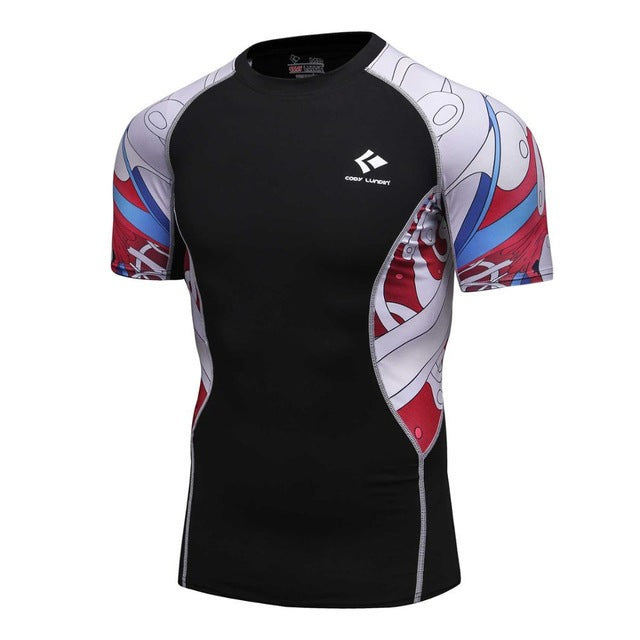 T-shirts Men Compression MMA