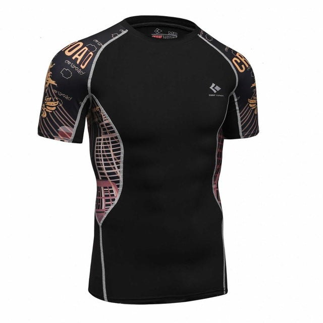 T-shirts Men Compression MMA