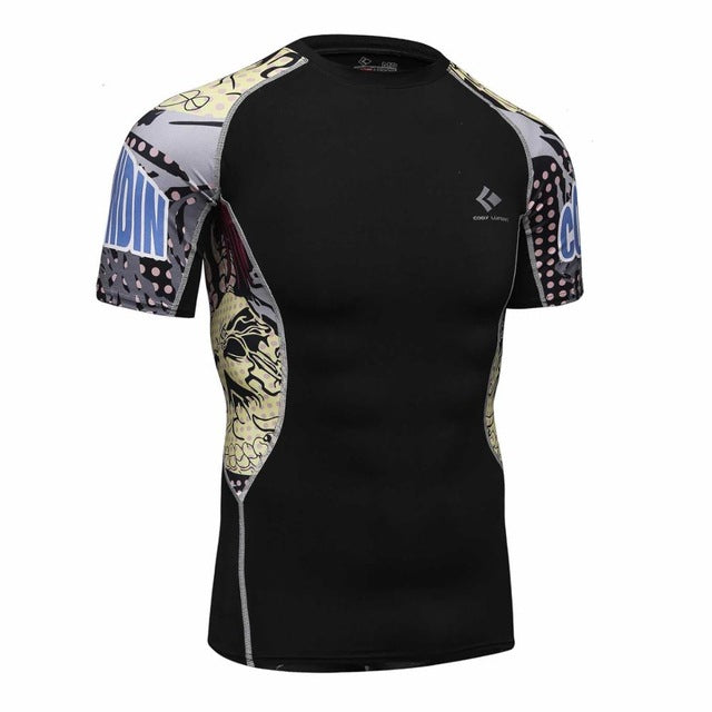 T-shirts Men Compression MMA