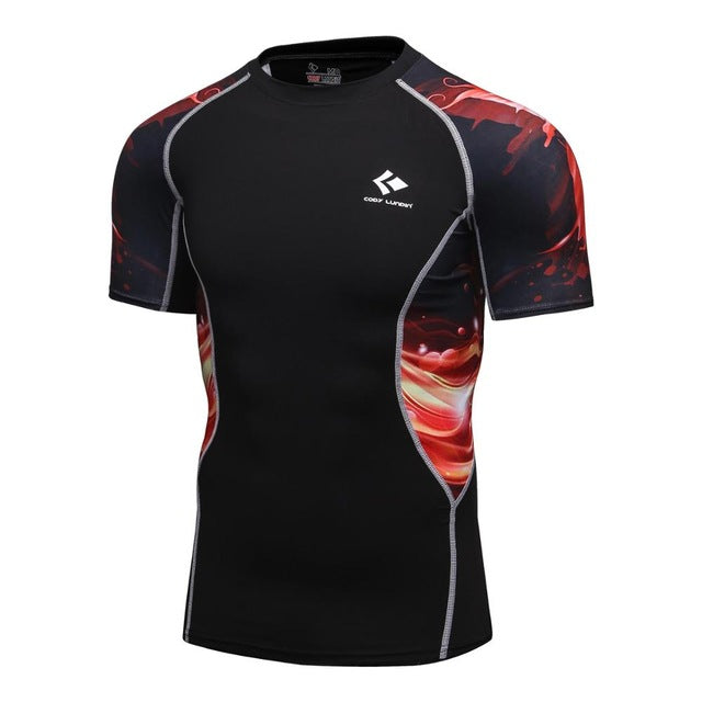T-shirts Men Compression MMA
