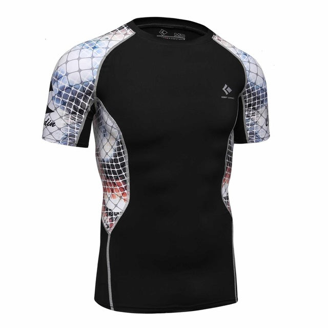 T-shirts Men Compression MMA