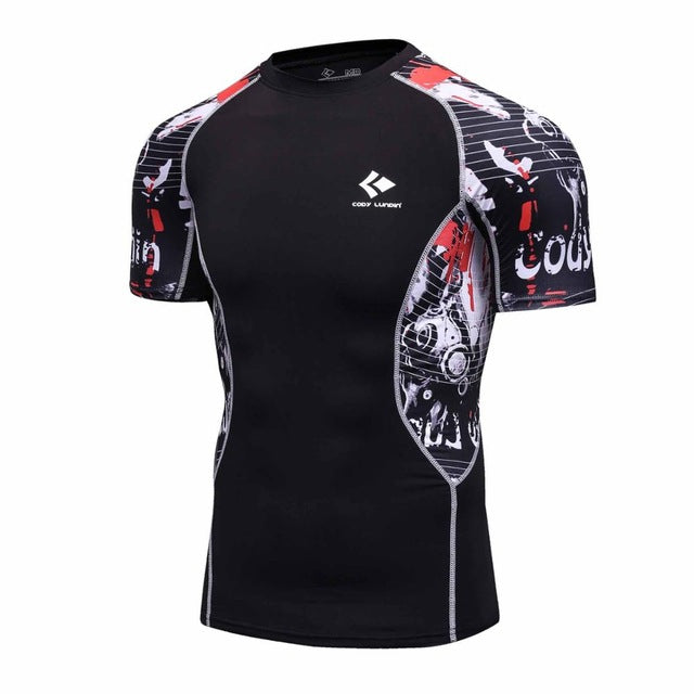T-shirts Men Compression MMA