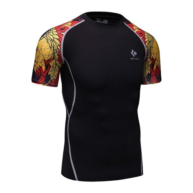 T-shirts Men Compression MMA