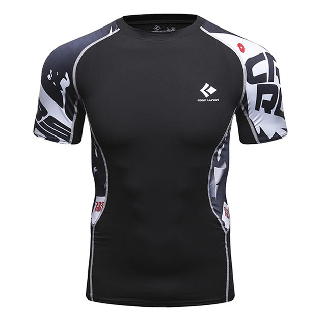 T-shirts Men Compression MMA
