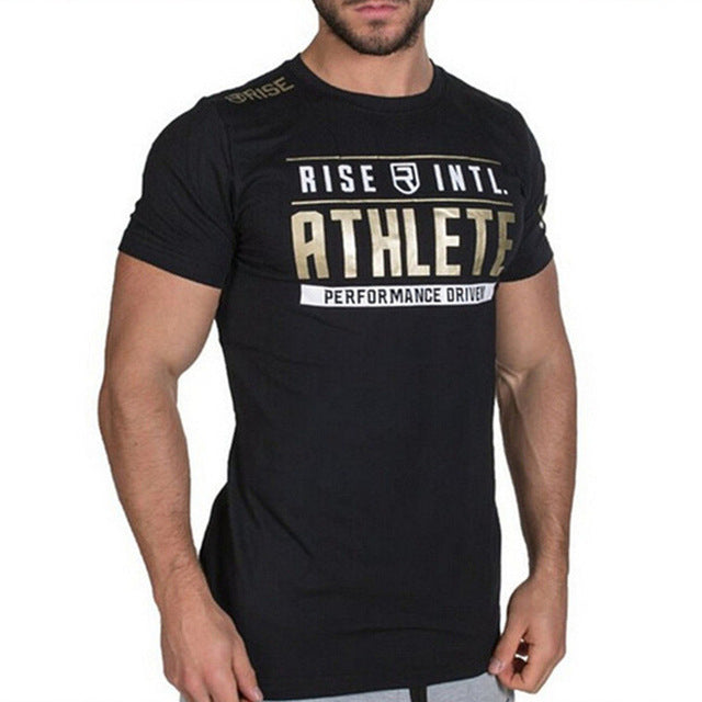 Men Short Sleeve workout Tee