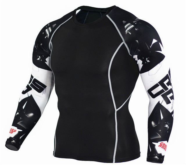 T-Shirt Men Bodybuilding Skin Tight
