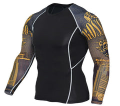 T-Shirt Men Bodybuilding Skin Tight