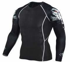 T-Shirt Men Bodybuilding Skin Tight