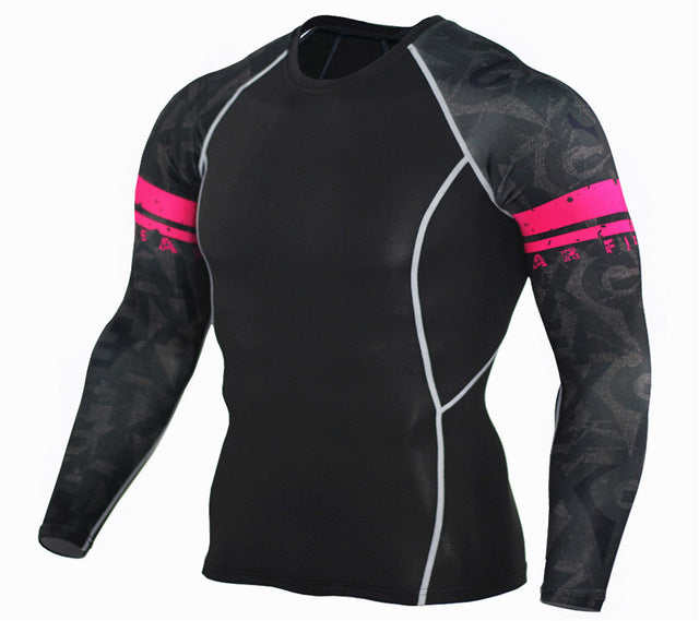 T-Shirt Men Bodybuilding Skin Tight