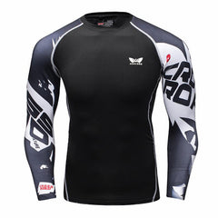 Men Long sleeve Bodybuilding Weight lifting