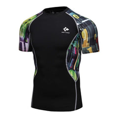 T-shirts Men Compression MMA