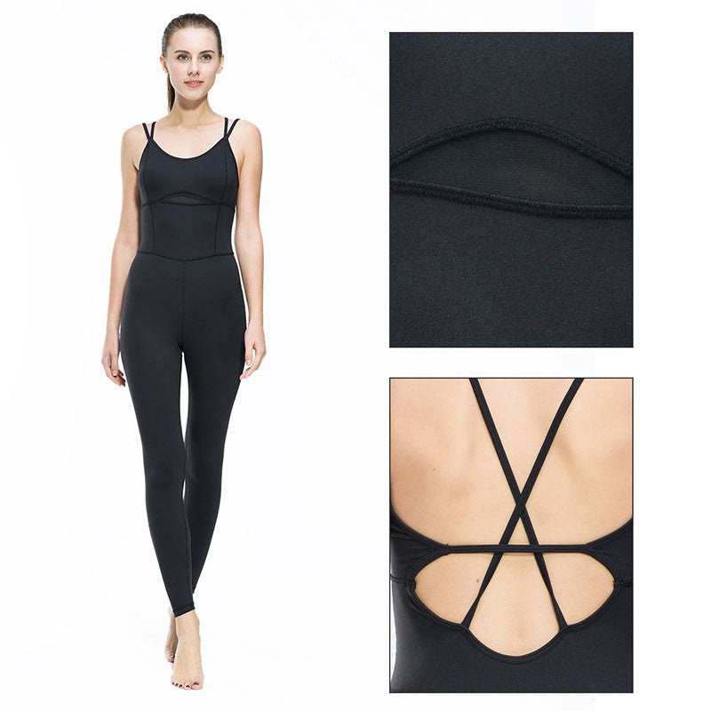 Women Yoga Jumpsuit Gym Running Sports Suit