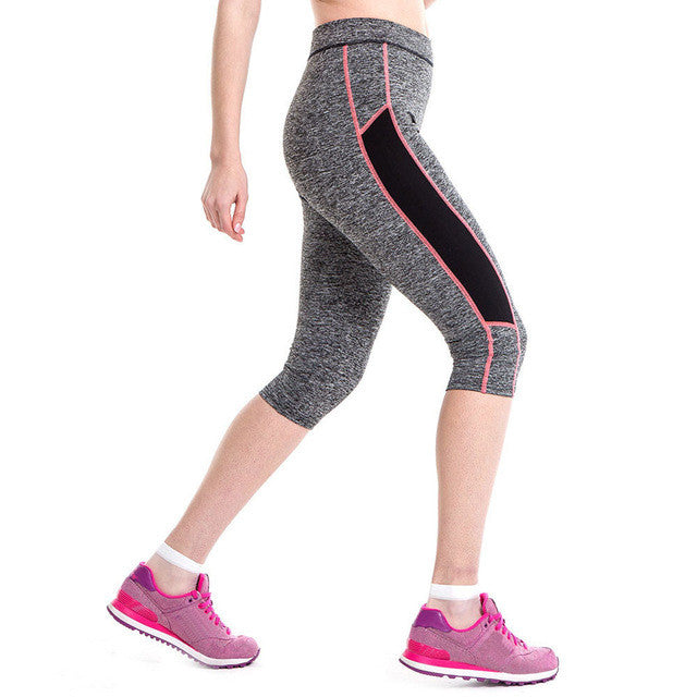 Fitness Yoga Sport Pants Stretch Cropped Leggings Outdoor