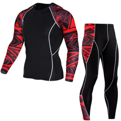 T-Shirt Men 3D Printed MMA Crossfit Muscle Shirt Leggings Base Layer Tight Tops