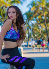 Workout Printed Patchwork Leggings Fitness Elastic Sportswear