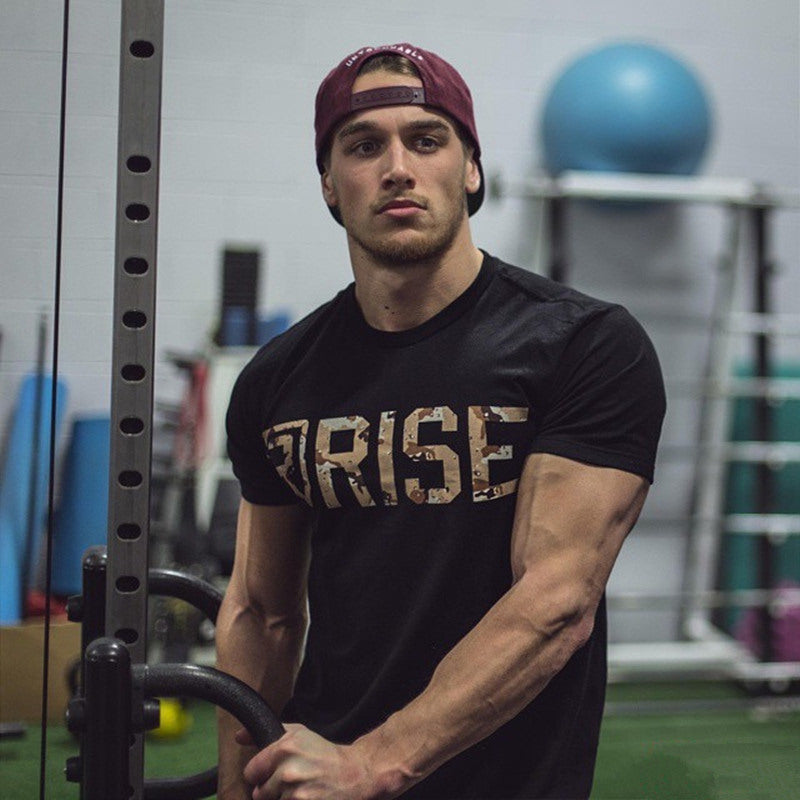 Men Short Sleeve workout Tee