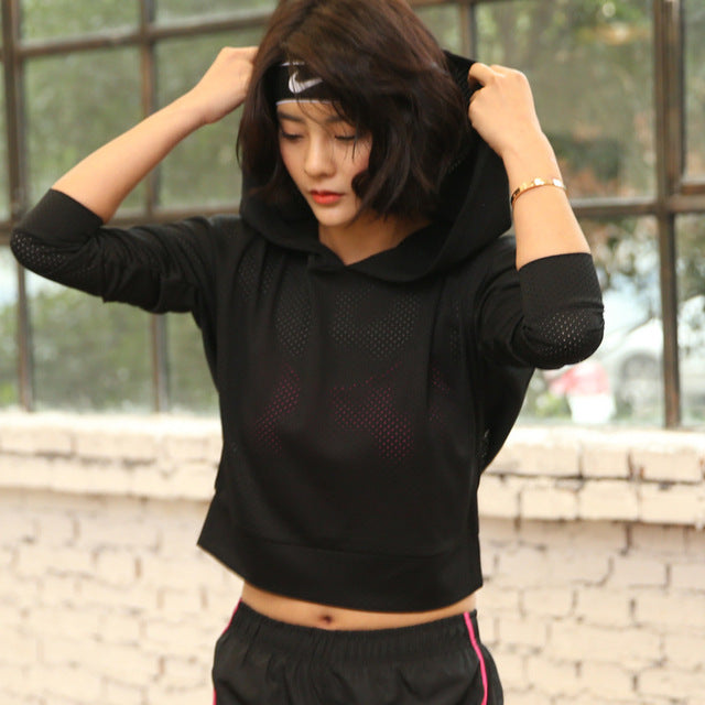 Women Long Sleeve Sweatshirt Fitness
